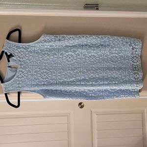 Forever 21 baby blue floral lace dress